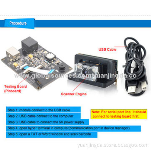Discrete Designed 1/2D Fixed Barcode Module with Easy Integration into PDA and Kiosk